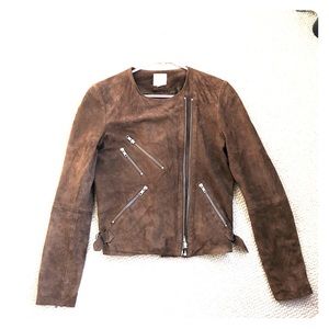 Brown Suede Leather Jacket